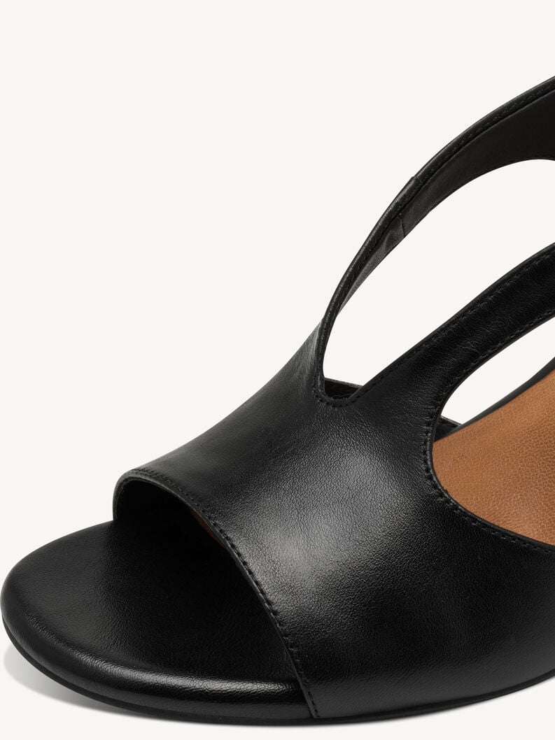 en cuir à talons hauts sandales - noir 1-28316-44-007 acheter tamaris sandales en ligne