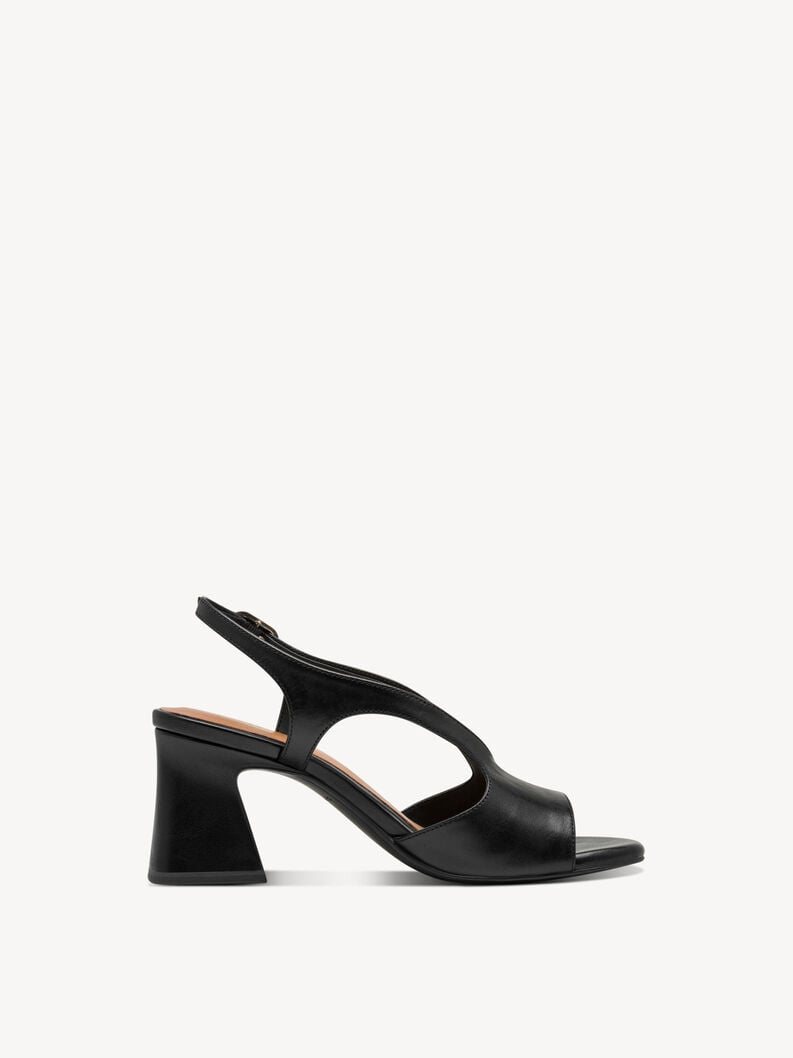 en cuir à talons hauts sandales - noir 1-28316-44-007 acheter tamaris sandales en ligne