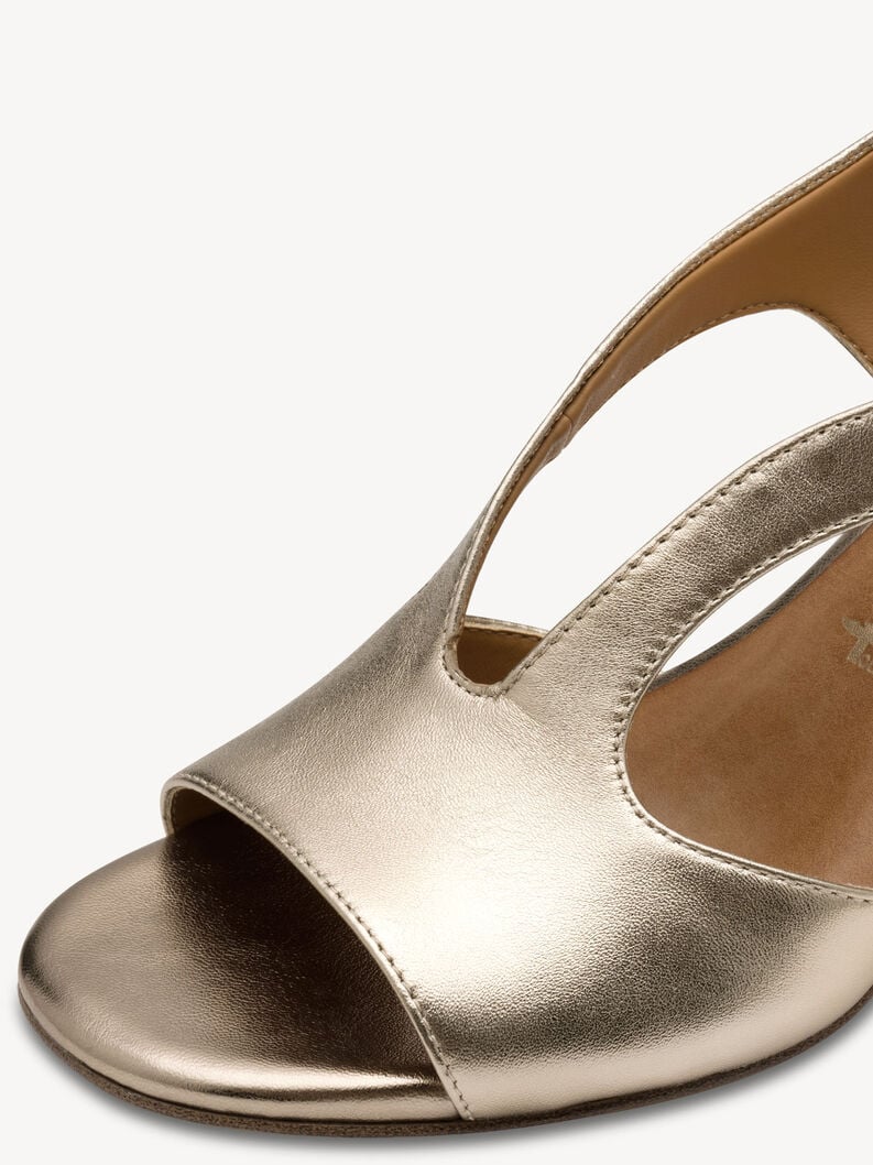 en cuir à talons hauts sandales - métallique 1-28316-44-900 acheter tamaris sandales en ligne