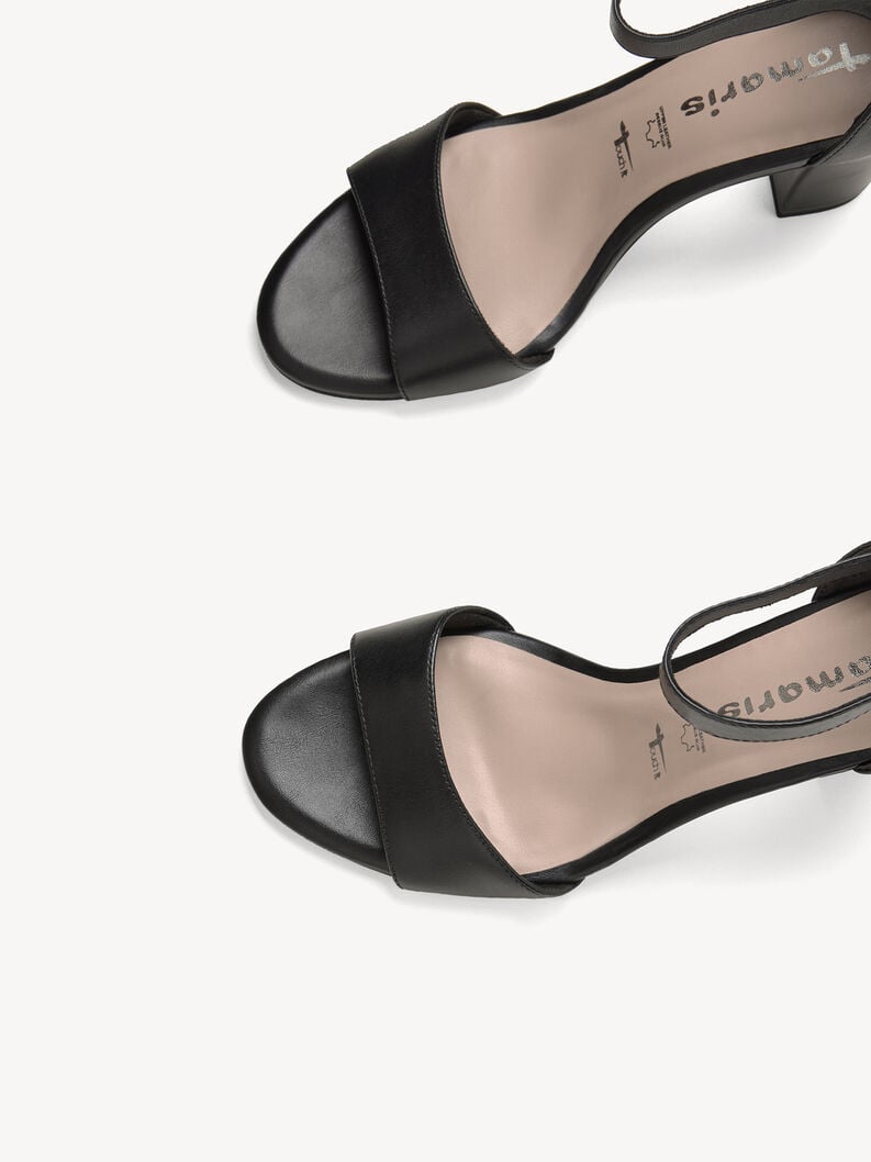 en cuir à talons hauts sandales - noir 1-28326-42-001 acheter tamaris sandales en ligne