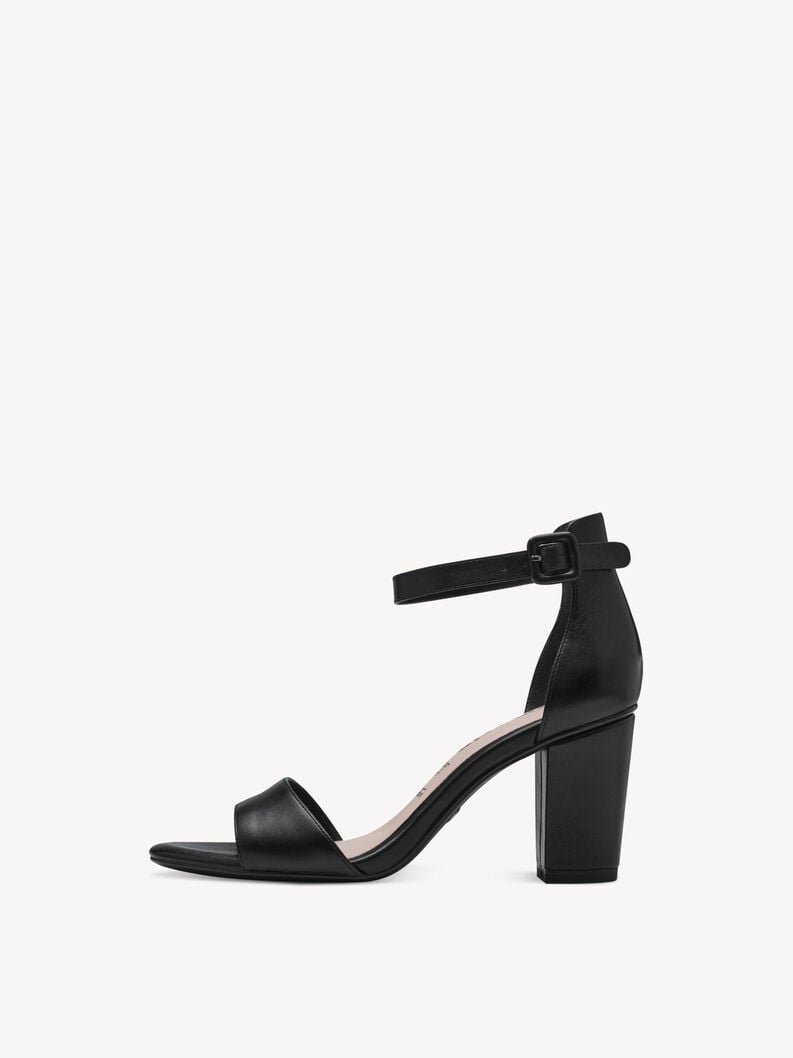 en cuir à talons hauts sandales - noir 1-28326-42-001 acheter tamaris sandales en ligne