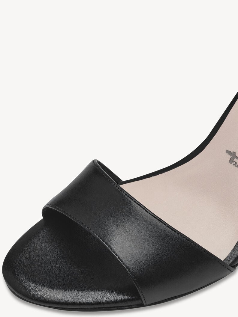 en cuir à talons hauts sandales - noir 1-28326-42-001 acheter tamaris sandales en ligne