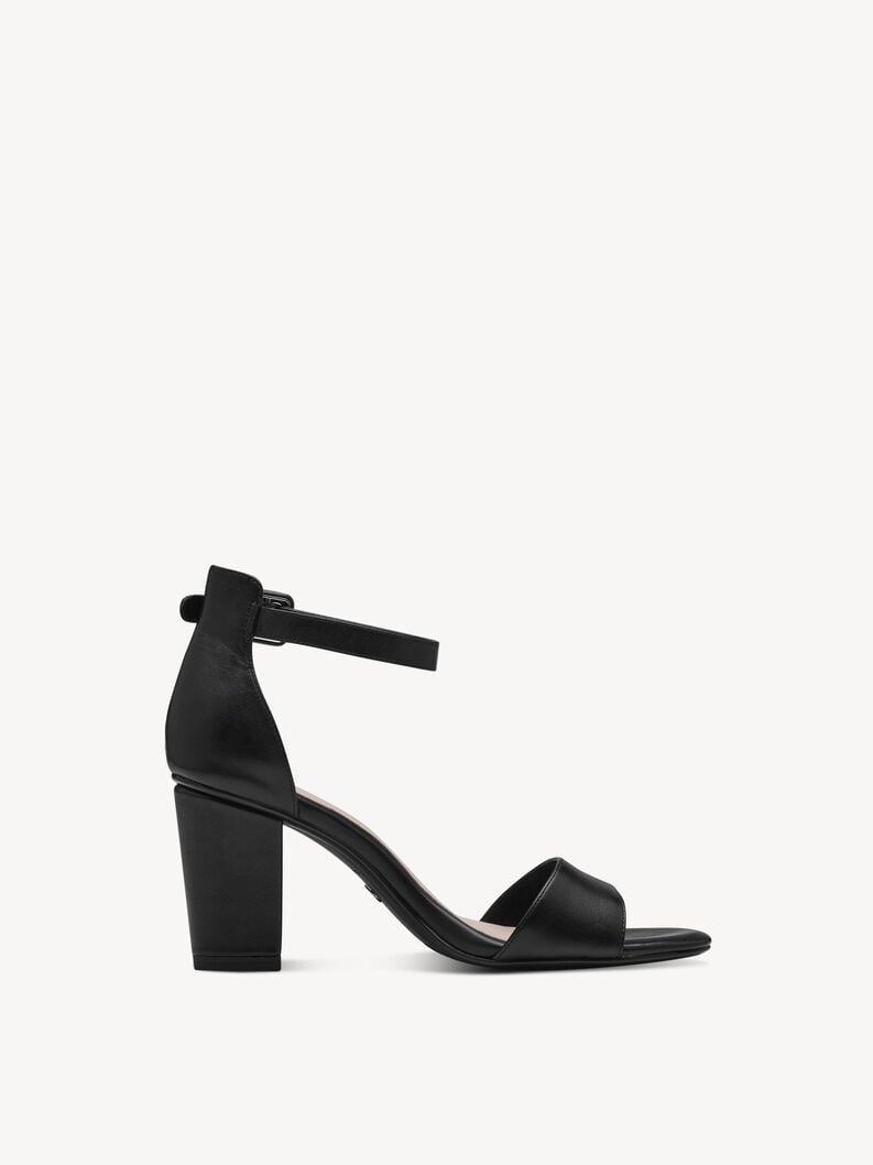 en cuir à talons hauts sandales - noir 1-28326-42-001 acheter tamaris sandales en ligne