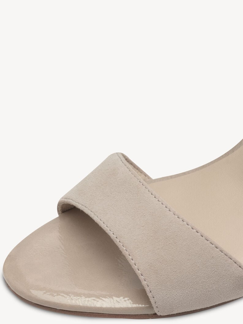 en cuir à talons hauts sandales - gris 1-28326-42-201 acheter tamaris sandales en ligne