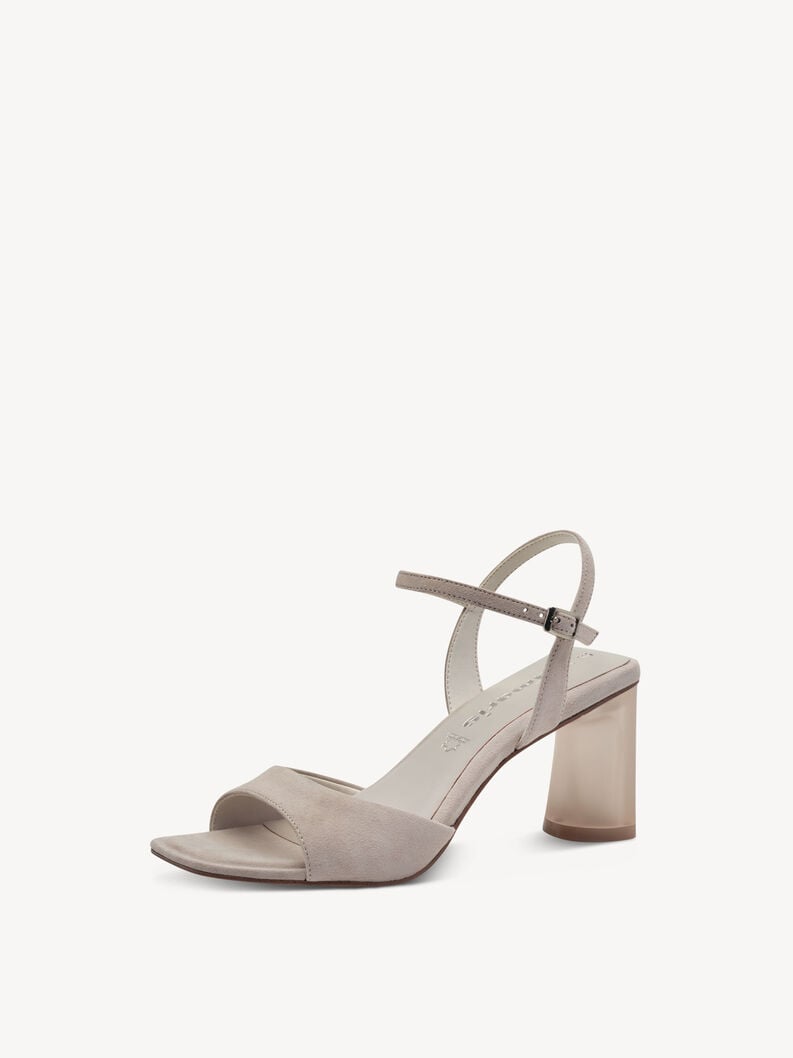 en cuir à talons hauts sandales - gris 1-28340-44-200 acheter tamaris sandales en ligne