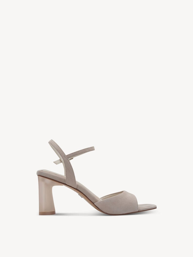 en cuir à talons hauts sandales - gris 1-28340-44-200 acheter tamaris sandales en ligne