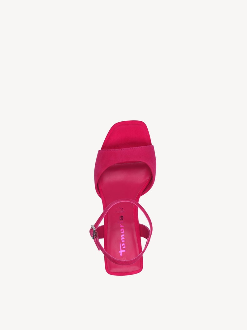 en cuir à talons hauts sandales - rose 1-28340-44-513 acheter tamaris sandales en ligne