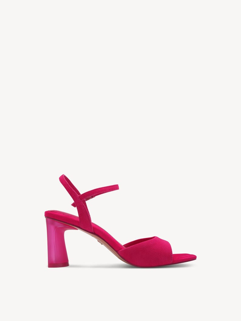 en cuir à talons hauts sandales - rose 1-28340-44-513 acheter tamaris sandales en ligne