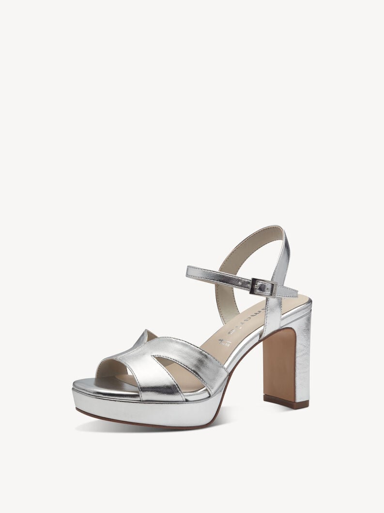 À talons hauts sandales - argent 1-28349-42-941 acheter tamaris sandales en ligne