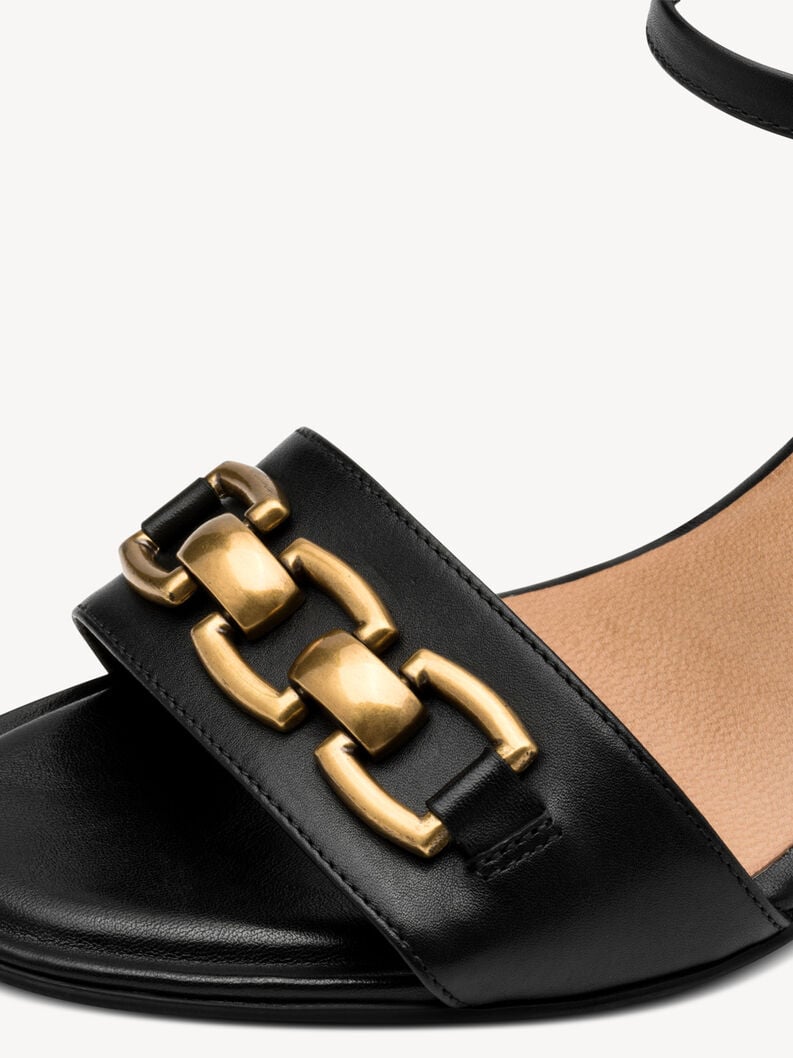 en cuir à talons hauts sandales - noir 1-28353-44-003 acheter tamaris sandales en ligne