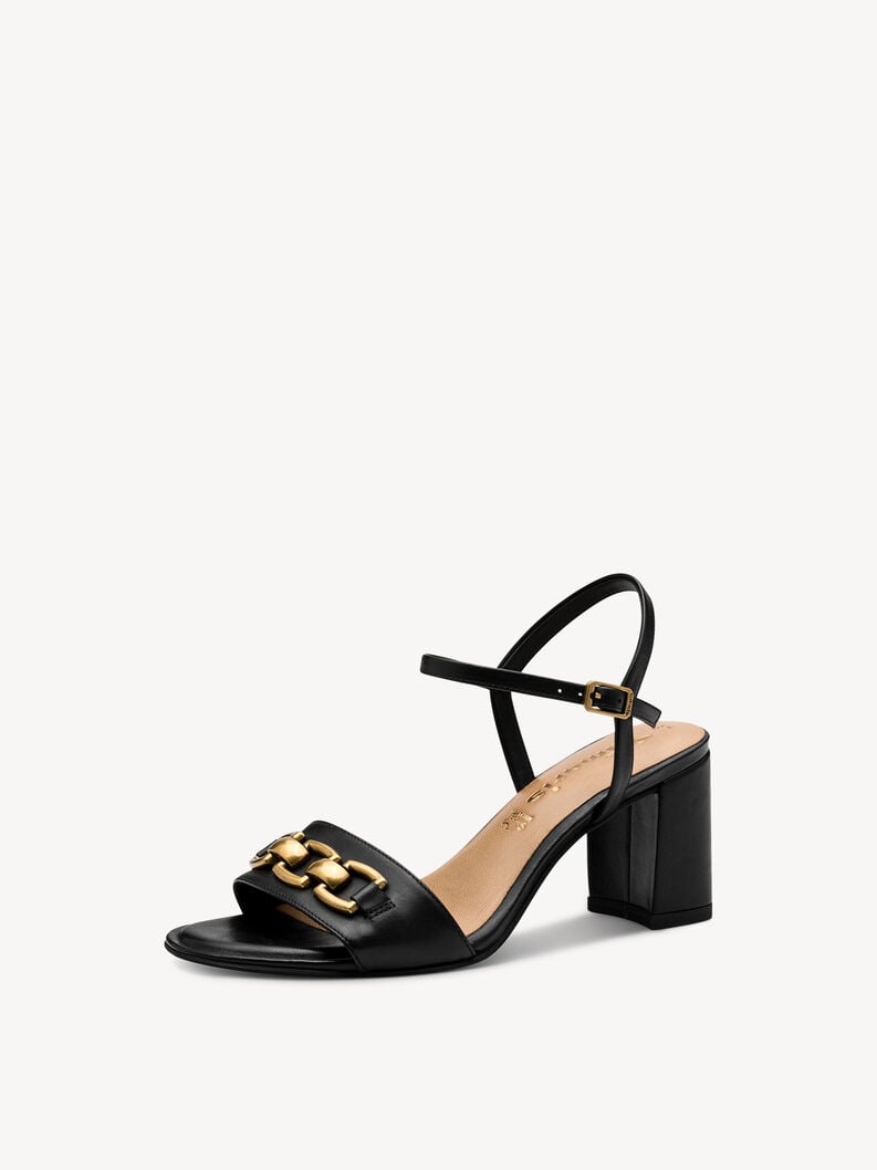 en cuir à talons hauts sandales - noir 1-28353-44-003 acheter tamaris sandales en ligne