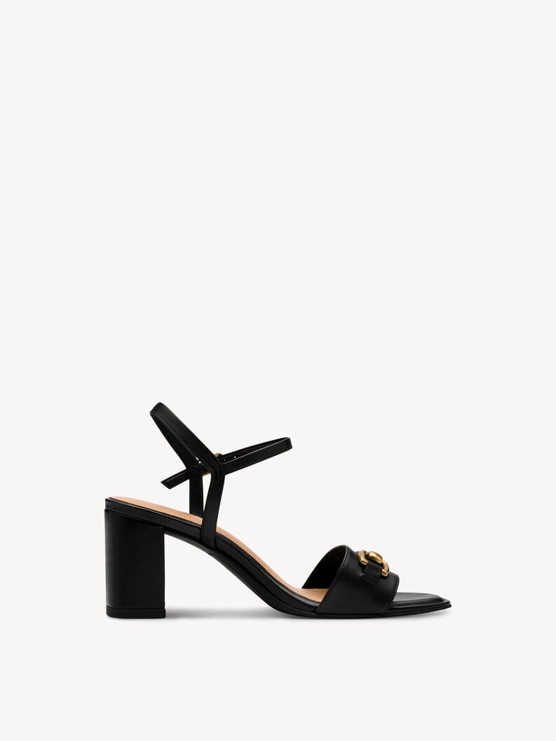 en cuir à talons hauts sandales - noir 1-28353-44-003 acheter tamaris sandales en ligne