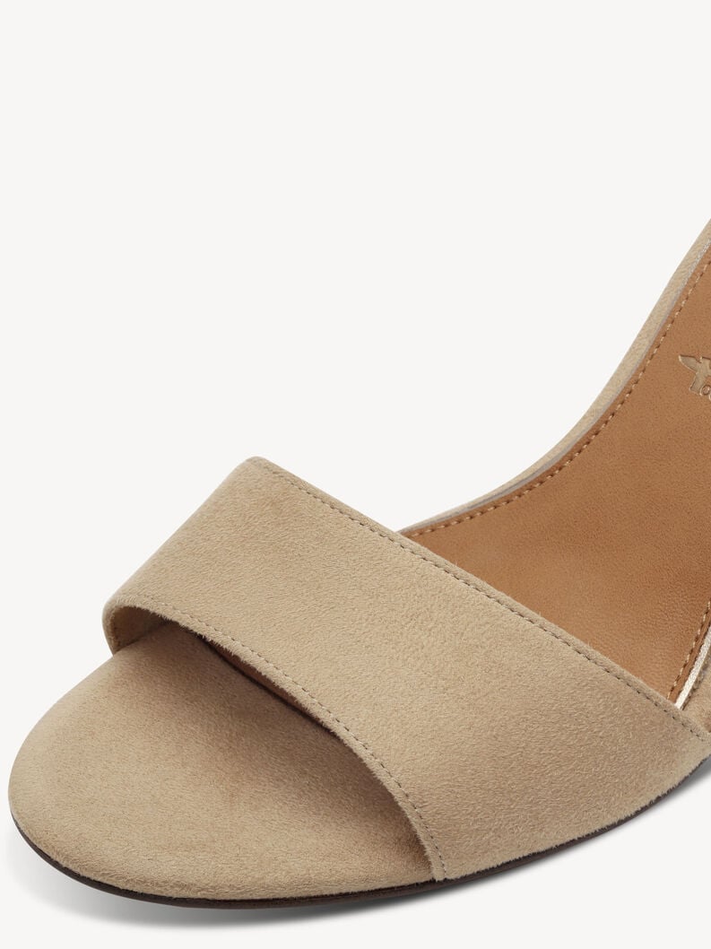 À talons hauts sandales - beige 1-28356-42-445 acheter tamaris sandales en ligne