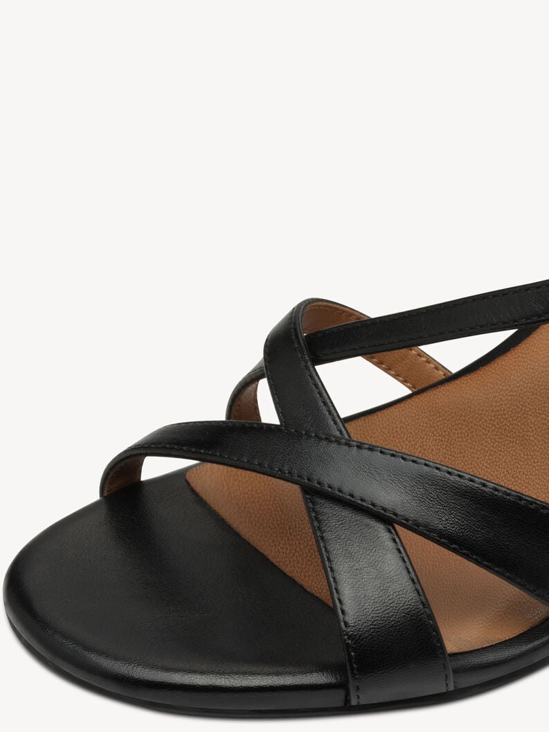 en cuir à talons hauts sandales - noir 1-28364-44-001 acheter tamaris sandales en ligne