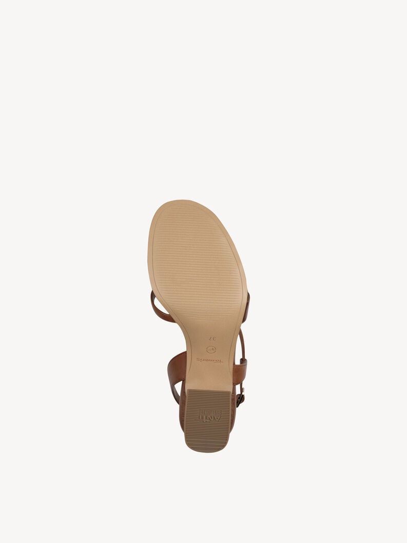 en cuir à talons hauts sandales - brun 1-28364-44-392 acheter tamaris sandales en ligne