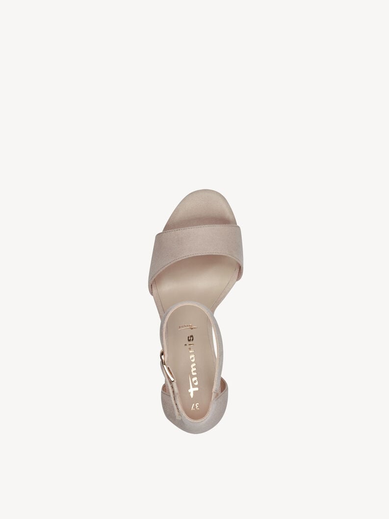 À talons hauts sandales - beige 1-28386-42-418 acheter tamaris sandales en ligne