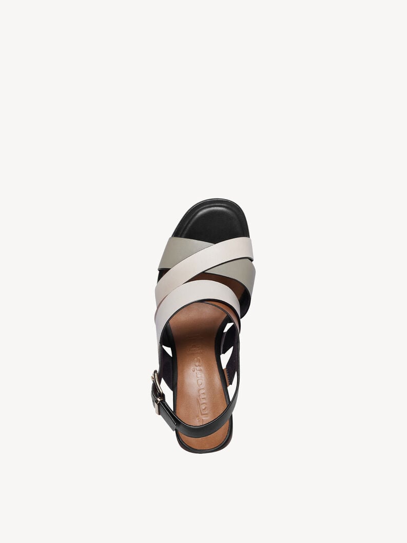 en cuir à talons hauts sandales - beige 1-28392-42-430 acheter tamaris sandales en ligne