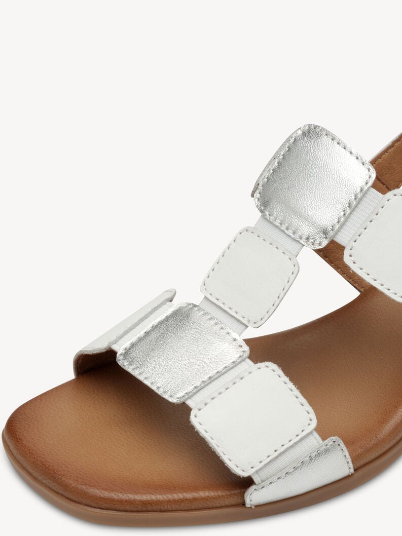 en cuir à talons hauts sandales - blanc 8-88203-42-191 acheter tamaris sandales en ligne
