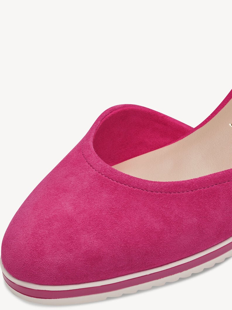 wedge en cuir pompes - rose 1-22309-42-513 acheter tamaris pompes en ligne