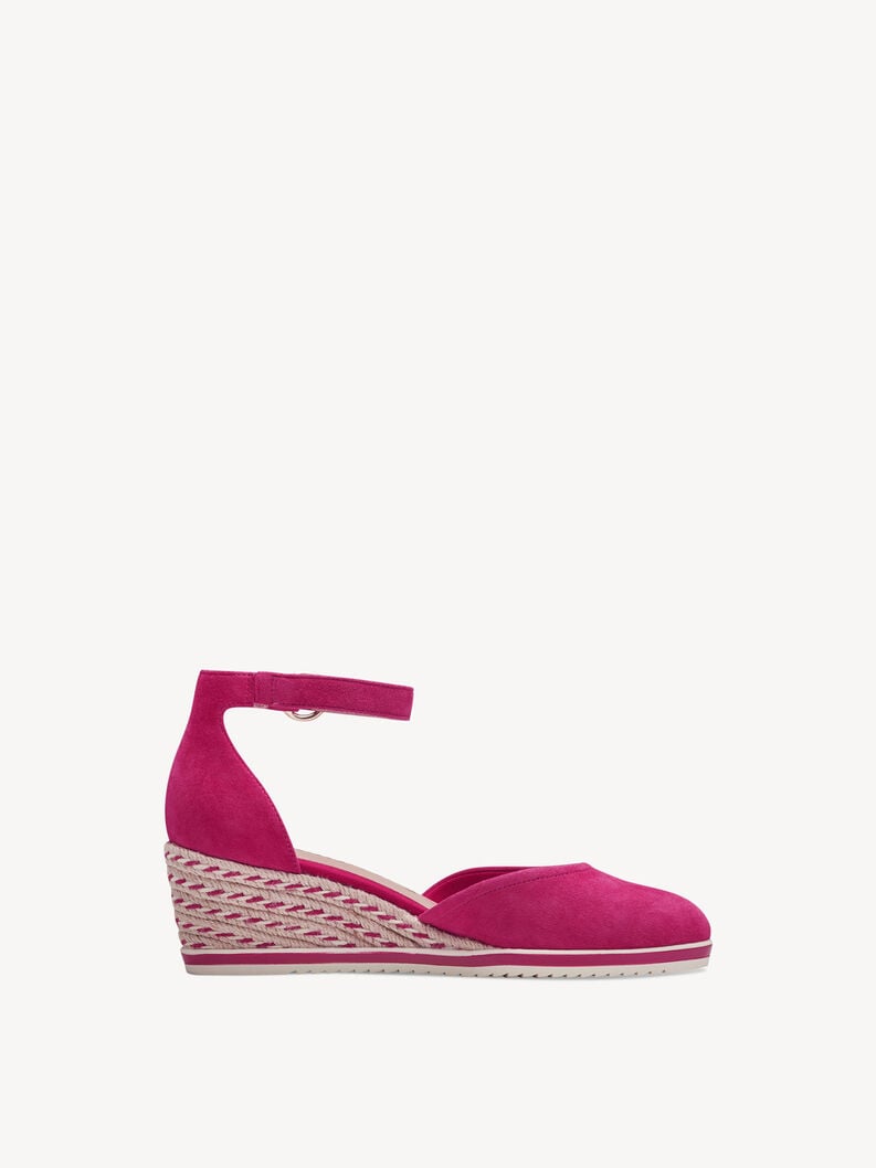 wedge en cuir pompes - rose 1-22309-42-513 acheter tamaris pompes en ligne