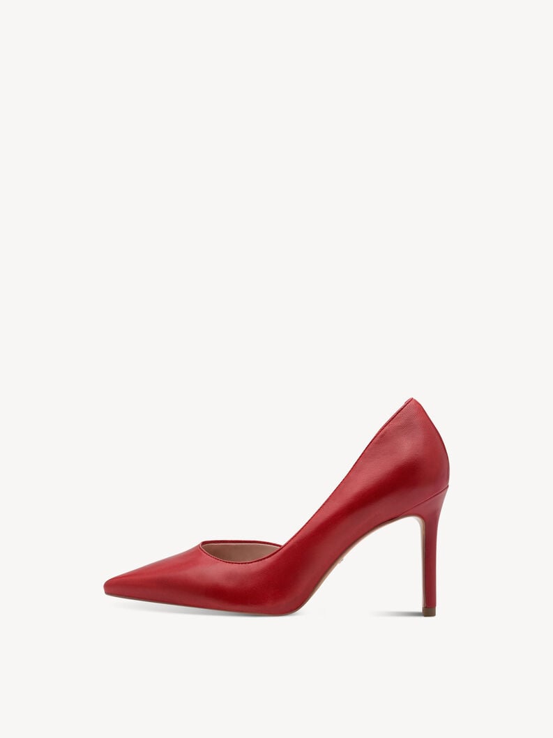 escarpins en cuir - rouge 1-22429-46-500 acheter tamaris pompes en ligne
