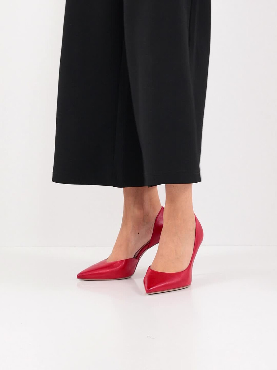 escarpins en cuir - rouge 1-22429-46-500 acheter tamaris pompes en ligne