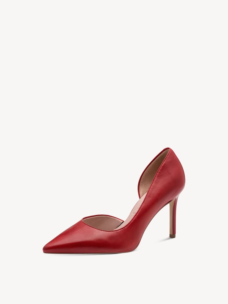 escarpins en cuir - rouge 1-22429-46-500 acheter tamaris pompes en ligne