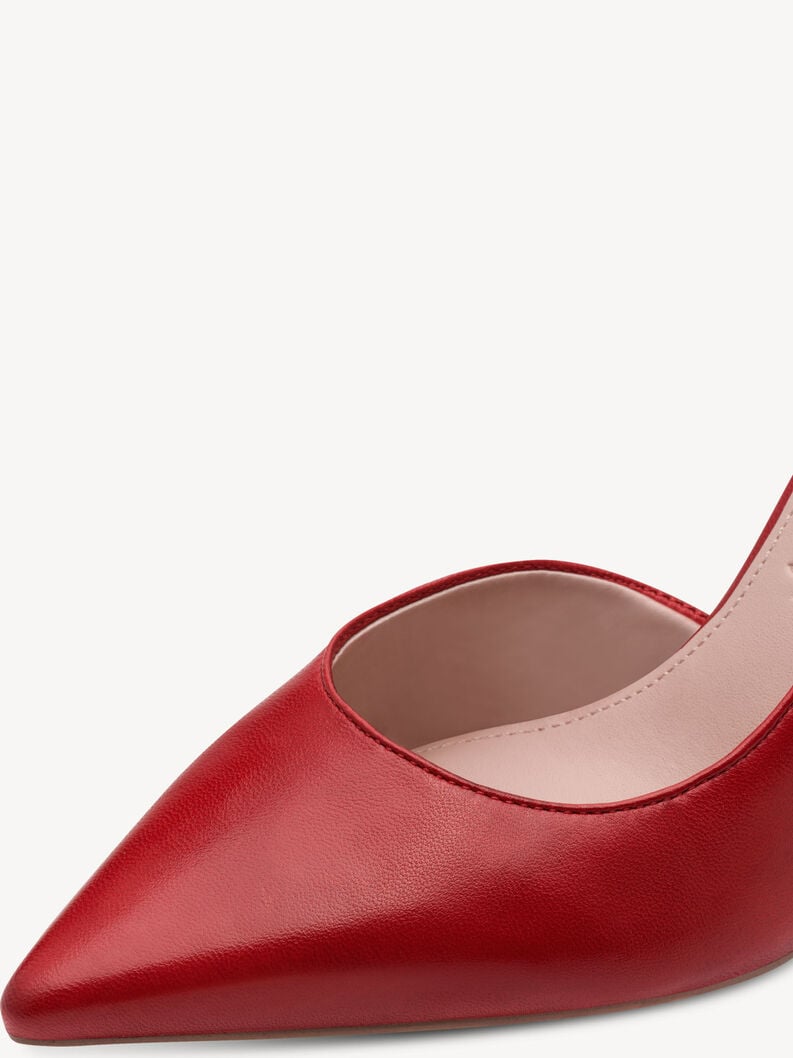 escarpins en cuir - rouge 1-22429-46-500 acheter tamaris pompes en ligne