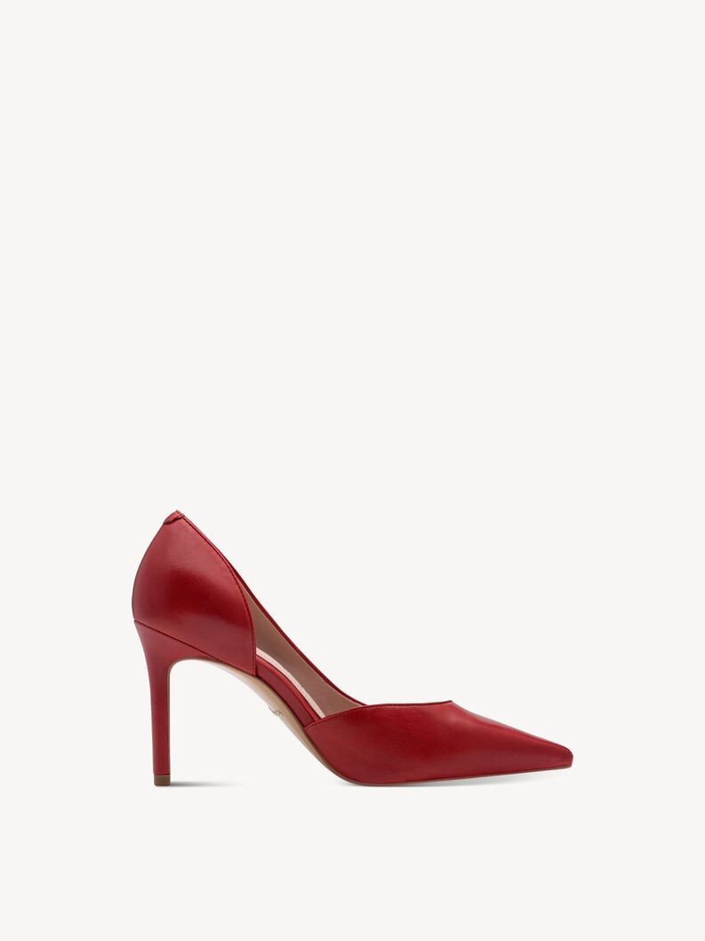 escarpins en cuir - rouge 1-22429-46-500 acheter tamaris pompes en ligne