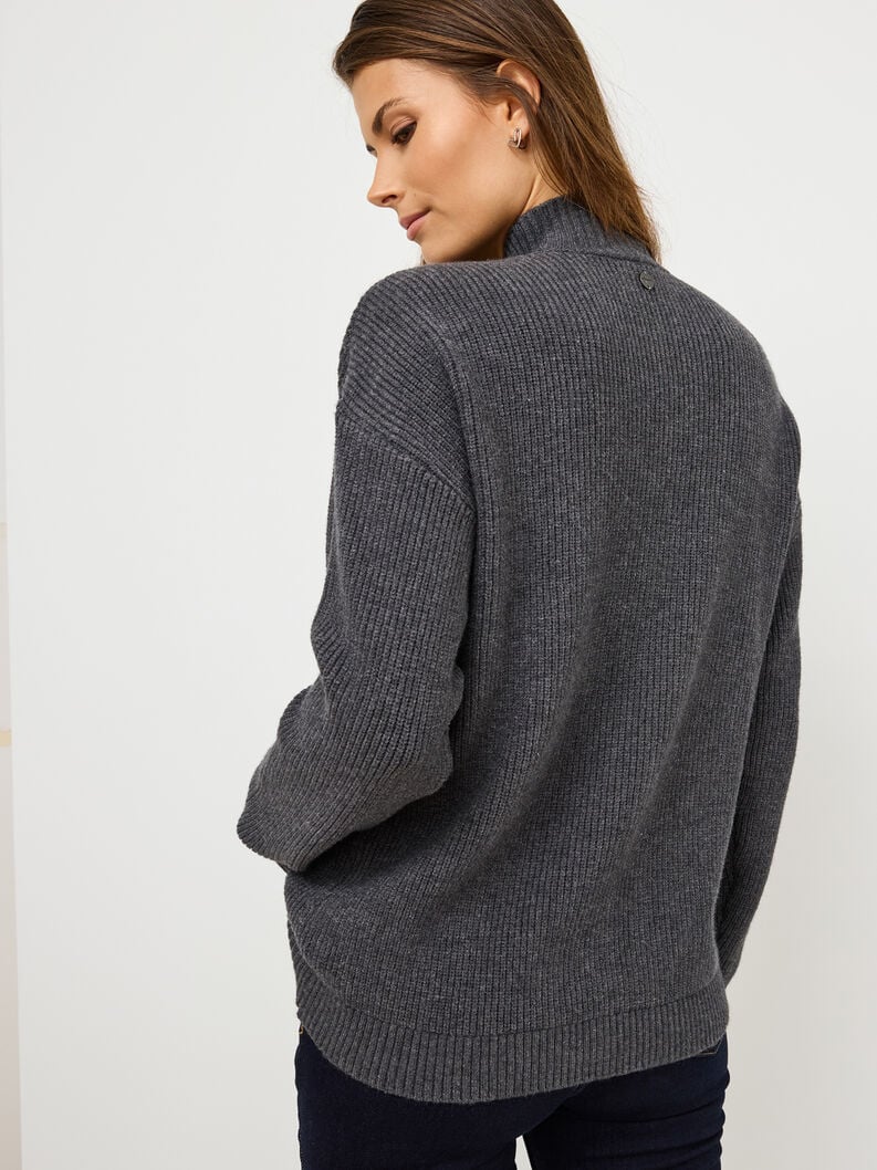 pull tricoté gris taw0828-80051 acheter tamaris pull cardigans en ligne