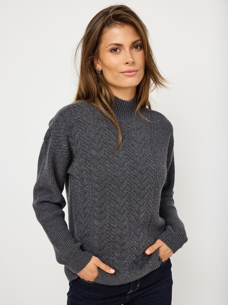 pull tricoté gris taw0828-80051 acheter tamaris pull cardigans en ligne