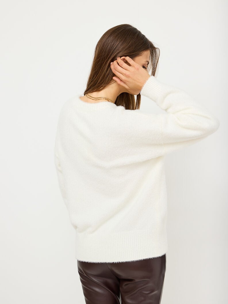 pull tricoté blanc taw0829-10024 acheter tamaris pull cardigans en ligne