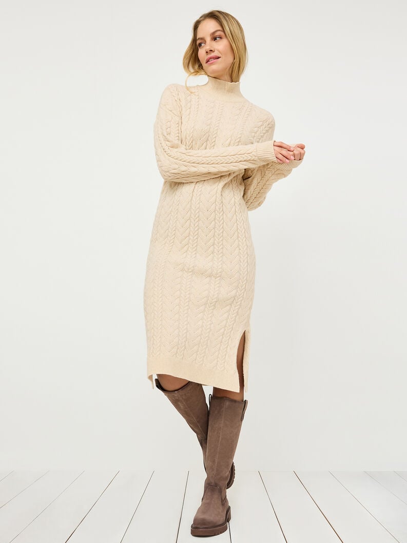 robe en tricot beige taw0833-70034 acheter des tamaris des robes ou des jupes en ligne