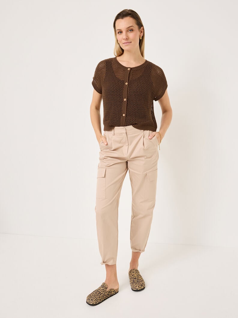 cardigan brun - taw0980-70079 acheter tamaris tricote en ligne