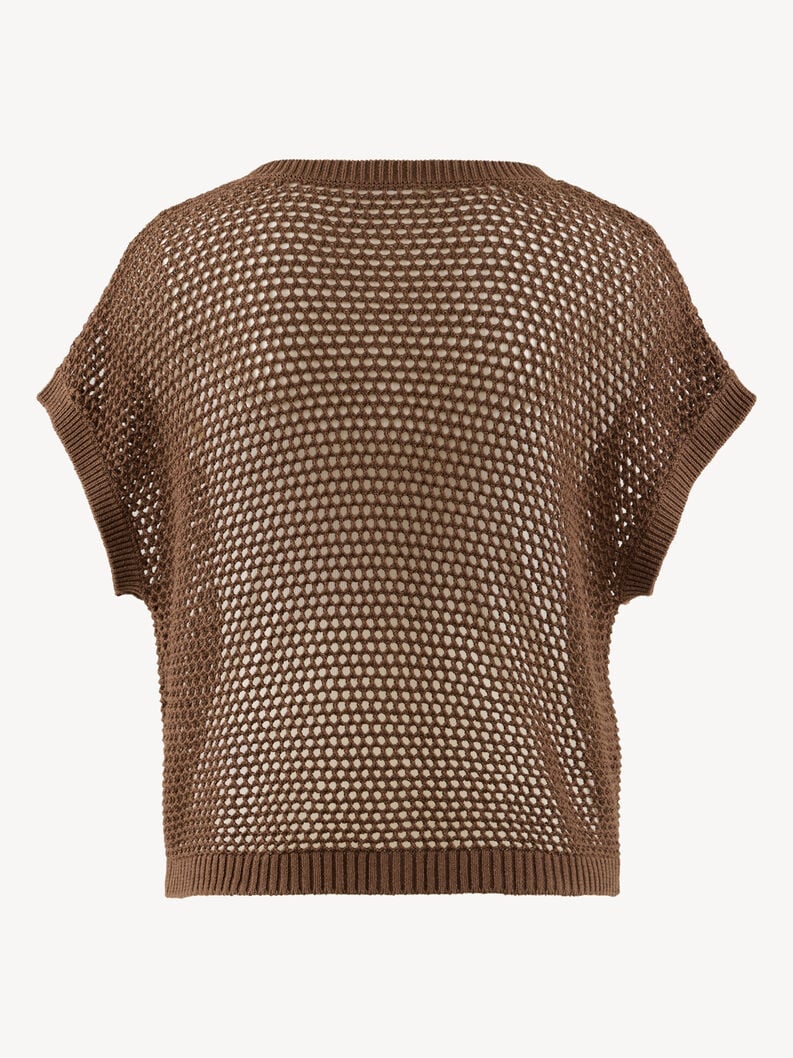 cardigan brun - taw0980-70079 acheter tamaris tricote en ligne