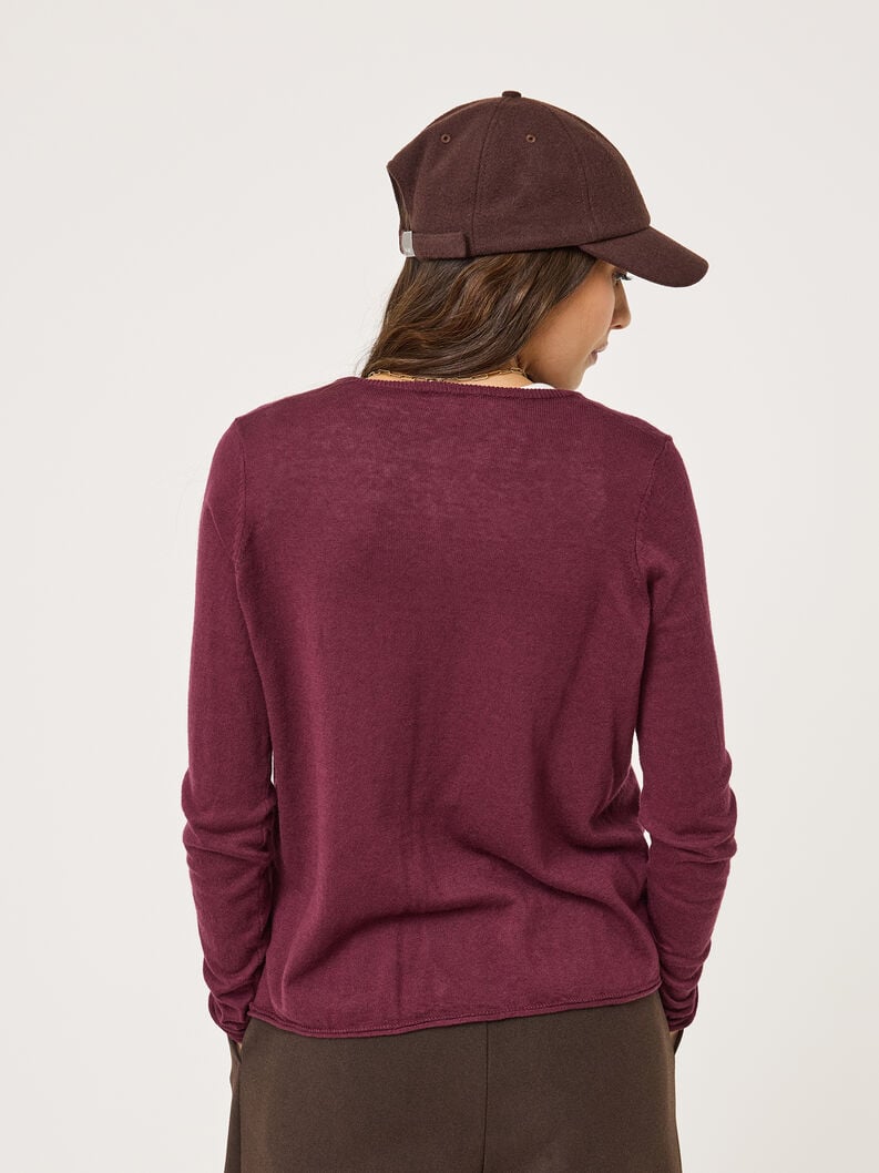 cardigan - rouge taw1012-30065 acheter tamaris tricote en ligne
