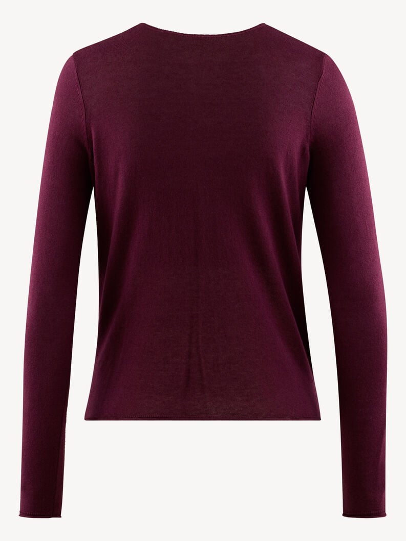 cardigan - rouge taw1012-30065 acheter tamaris tricote en ligne