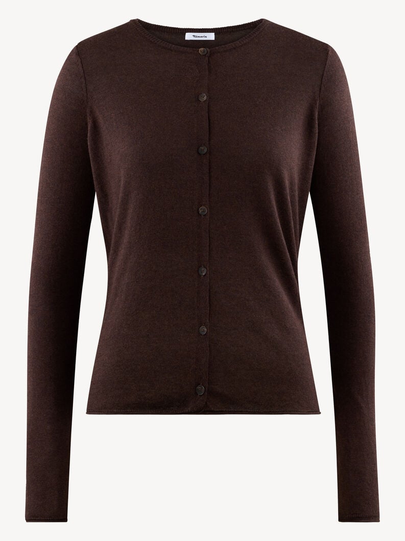 cardigan brun - taw1012-70095 acheter tamaris tricote en ligne