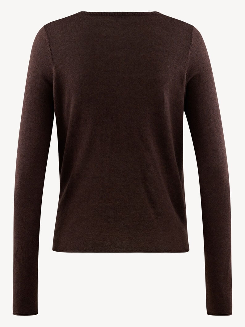 cardigan brun - taw1012-70095 acheter tamaris tricote en ligne
