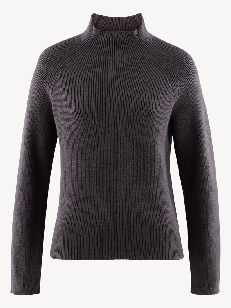 pull tricoté - noir taw1039-80044 acheter tamaris tricote en ligne