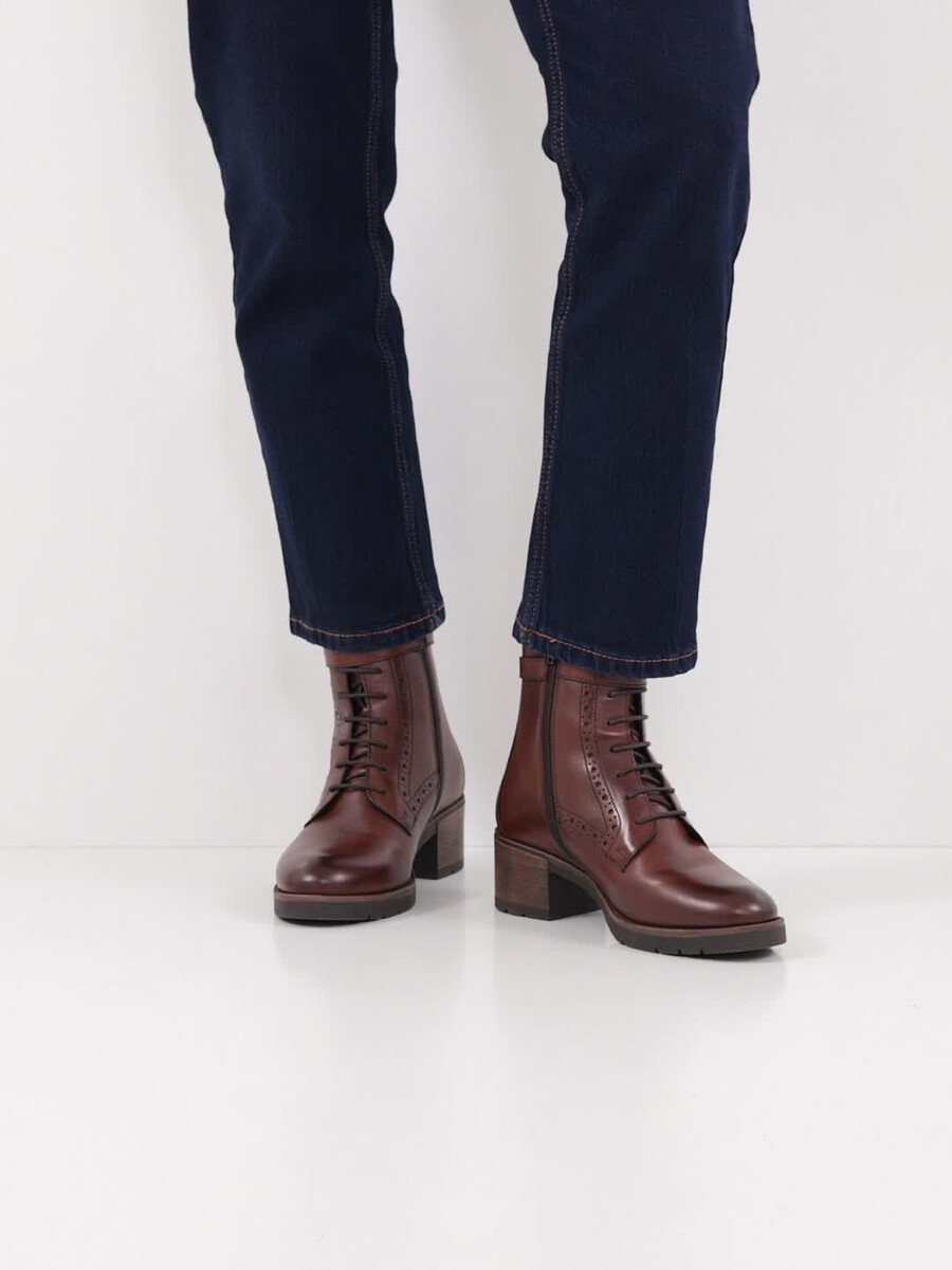 cuir chausson - brun 1-25143-45-311 acheter tamaris bottines en ligne