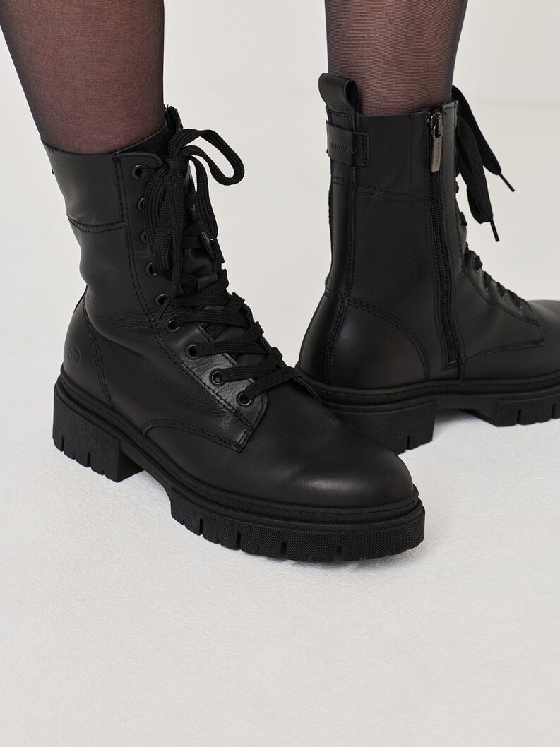 cuir chausson - noir 1-25213-43-001 acheter tamaris bottines en ligne