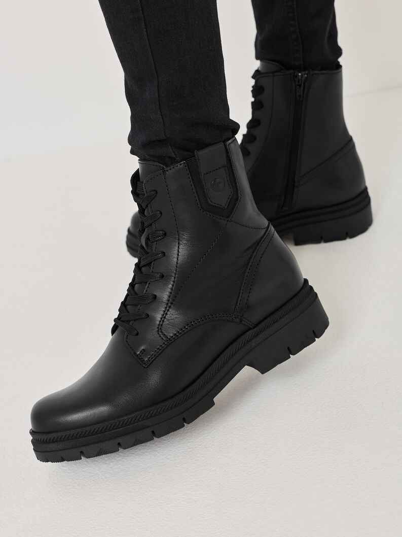 cuir chausson - noir 1-25217-45-003 acheter tamaris bottines en ligne