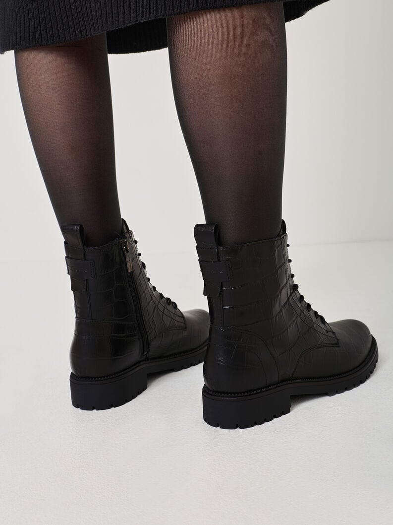 cuir chausson - noir 1-25402-43-028 acheter tamaris bottines en ligne