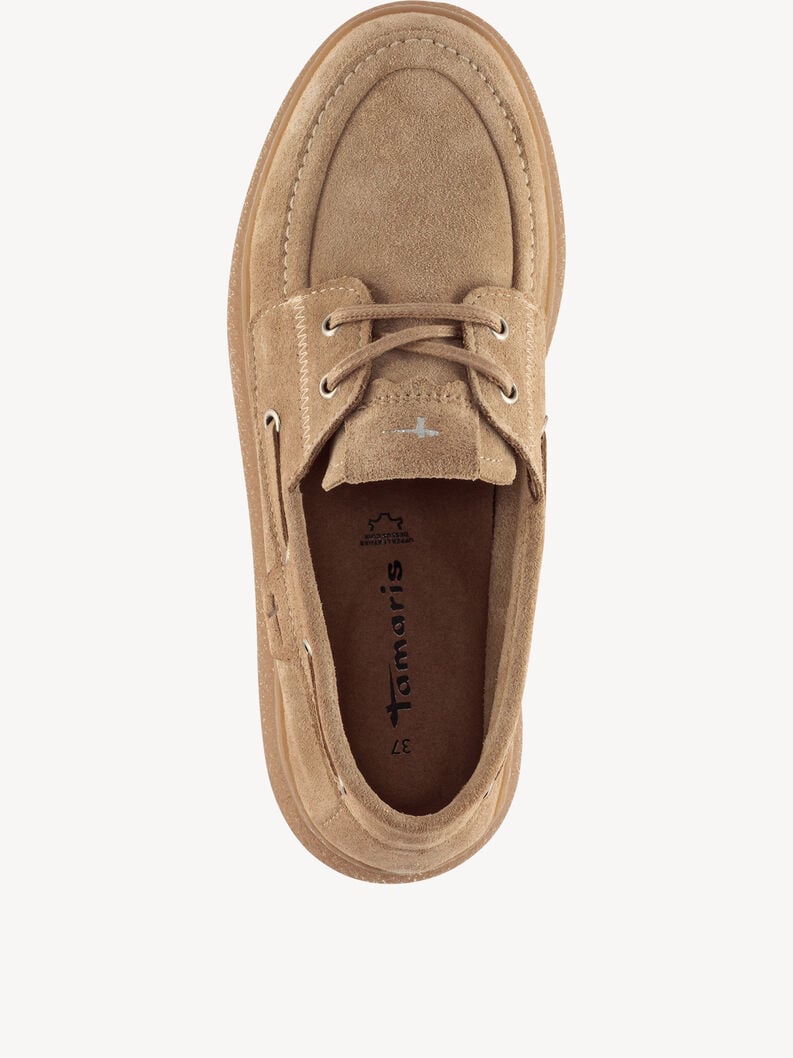 cuir mocassins beige 1-23744-45-341 acheter tamaris en ligne