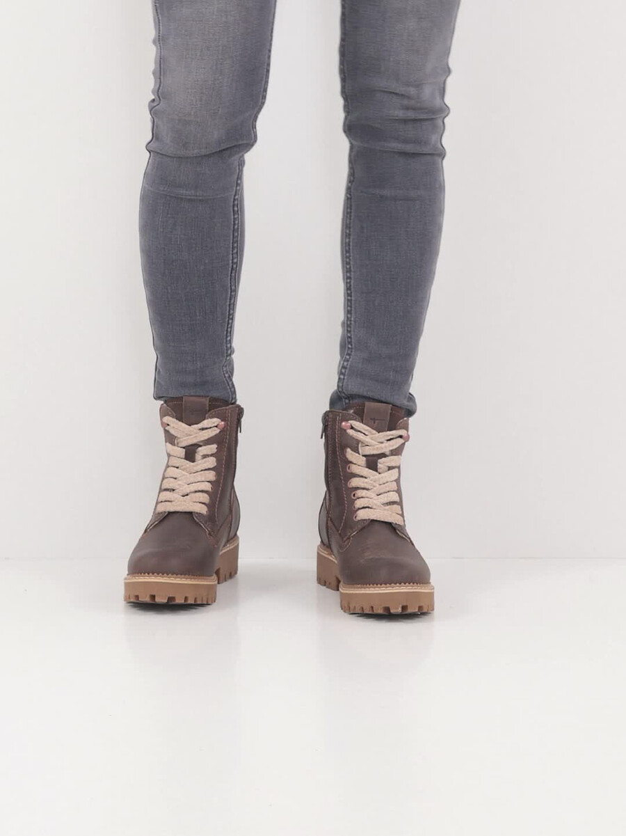 cuir chausson - brun doublure chaude 1-26224-45-304 acheter tamaris bottines en ligne