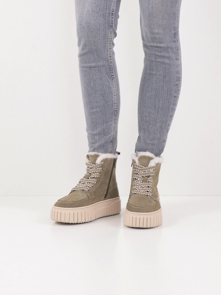 cuir chausson - vert doublure chaude 1-26260-45-722 acheter tamaris bottines en ligne