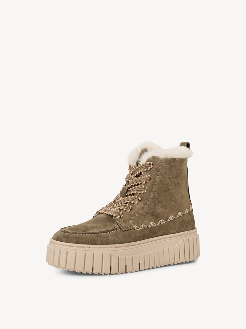 cuir chausson - vert doublure chaude 1-26260-45-722 acheter tamaris bottines en ligne