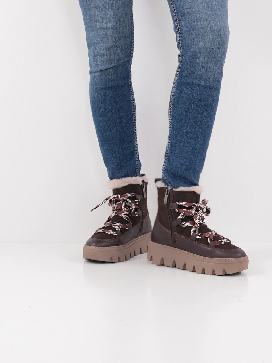 cuir chausson - brun doublure chaude 1-26274-45-304 acheter tamaris bottines en ligne