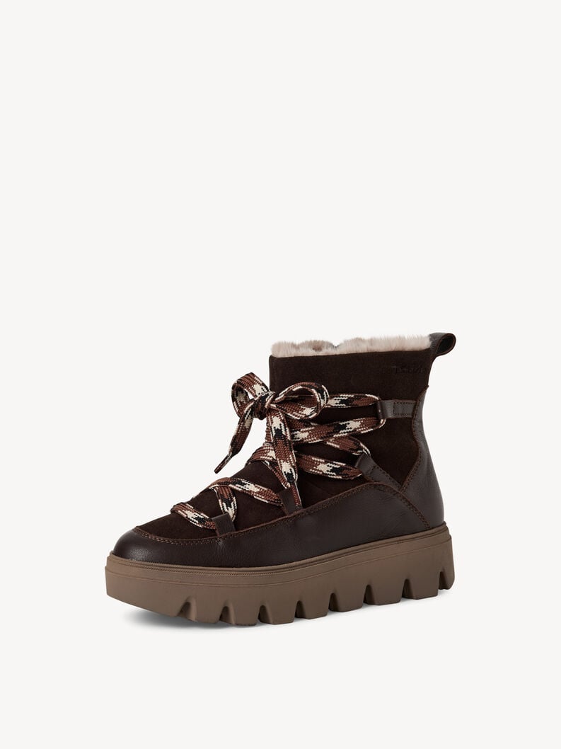 cuir chausson - brun doublure chaude 1-26274-45-304 acheter tamaris bottines en ligne